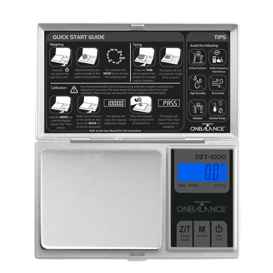 DZT-1000 zsebmérleg, 1000 g/0,1 g