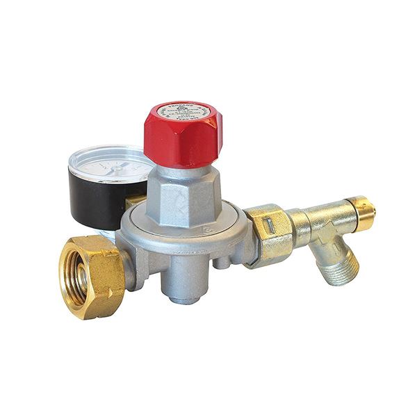 Gas pressure regulator 0,5-4 bar with manometer
