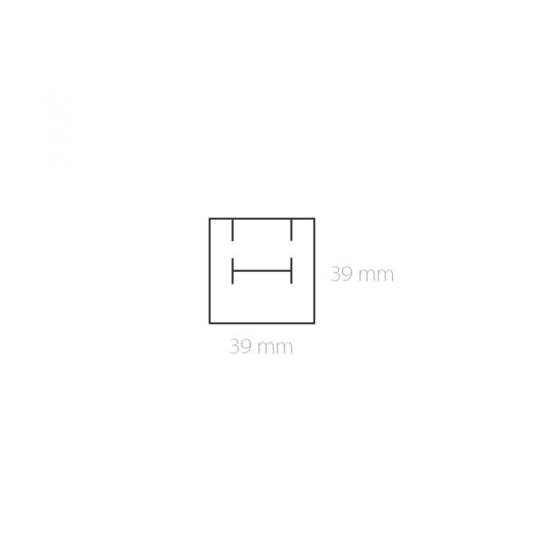 SARA Ring Jewellery Box - Beige, 45x45 mm