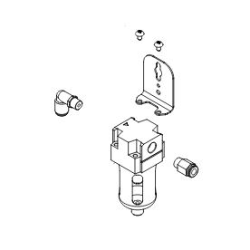 Sestava filtrační nádoby pro gravírovací systémy GRS