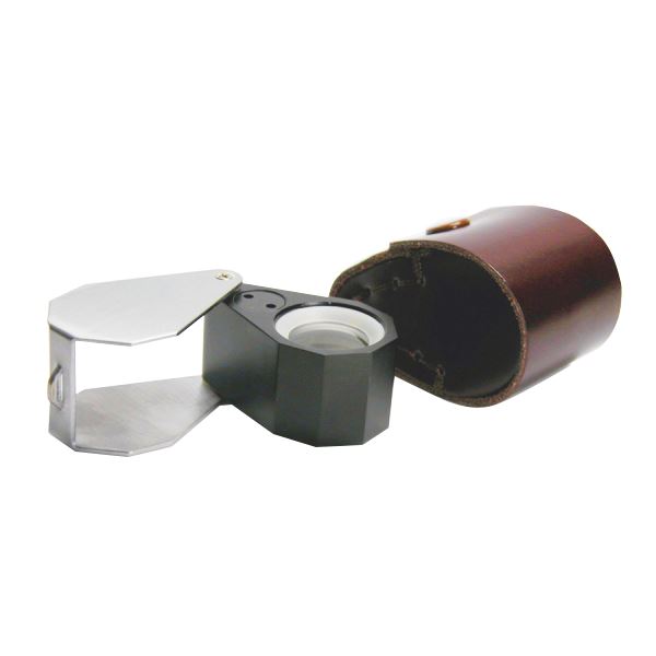 Lupé 10x nagyítás, LED és UV fénnyel