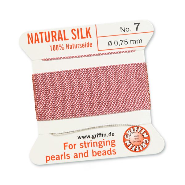 Fűző cérna SÖTÉT RÓSZASZÍN sz.7, átm.  0,75 mm