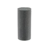 Szilikon henger 9x20 mm, fekete, közepes