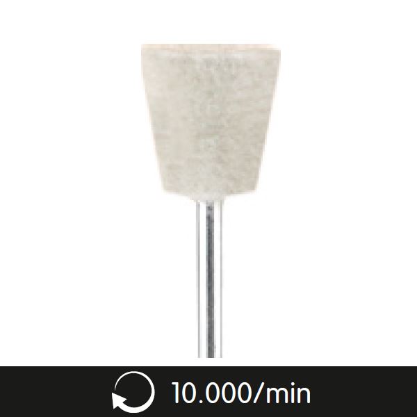 Filc kúp felszerelt, 12x8 mm