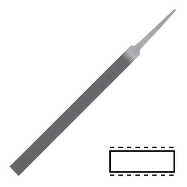 Reszelő, horony, 150 mm / 12,4 mm / 4,5 mm, dur.0