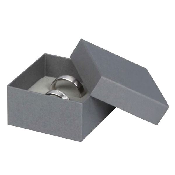 CARLA jegygyűrű, fülbevaló, 58x58 mm-es készlet - SZÜRKE