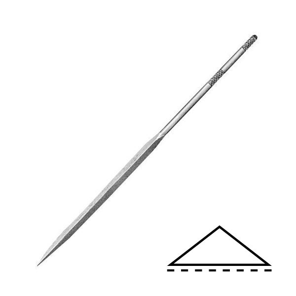 Tűreszelő, alacsony háromszög, 100 mm, dur.2