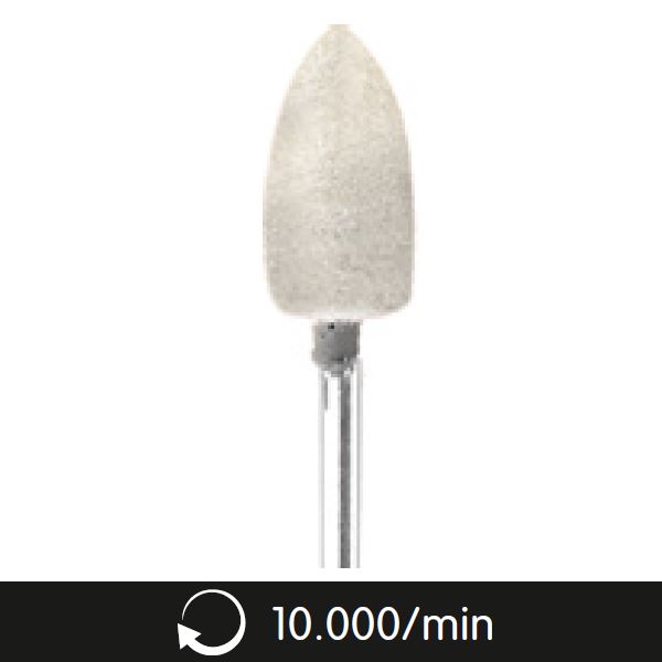Polírozó kúp asztali polírozóhoz, felszerelt, 15 x 8 mm