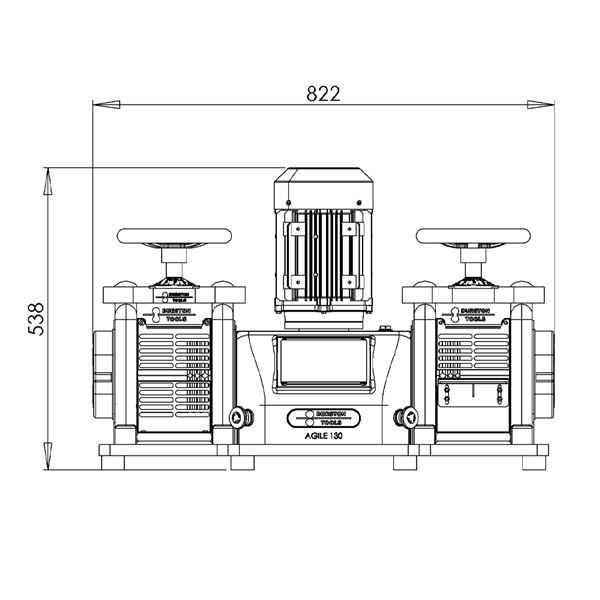 Durston TUI 130 Double elektromos hengermű, lemez/drót