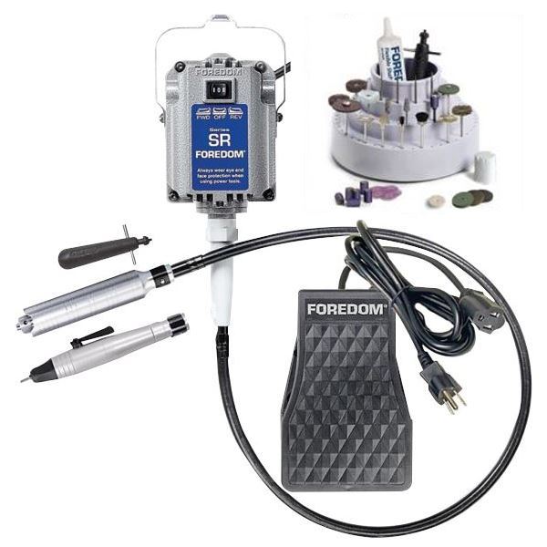 Hang-Up Motor Foredom M.SR-CE SJ, Deluxe Jewelers Kit