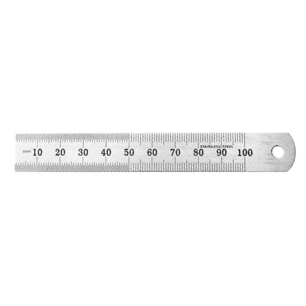 Stainless Steel Ruler 100x17 mm