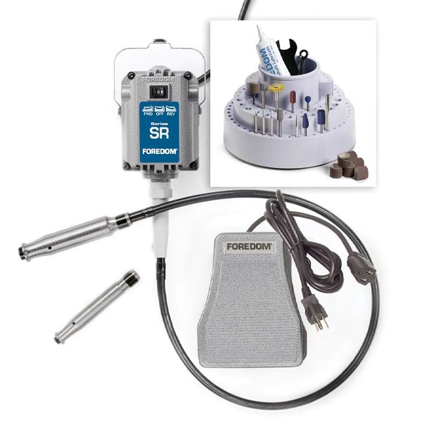 Foredom Deluxe fafaragás szerszámkészlet