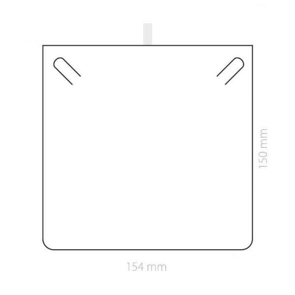 EMMA Necklace Jewellery Box - Grey, 154x150 mm