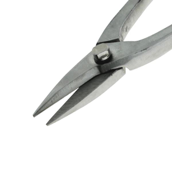 Lemezes olló zárt fogantyúval, egyenes, 140 mm