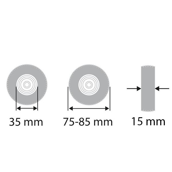 Acél tárcsa átm. 75 mm, drót átm. 0,12 mm