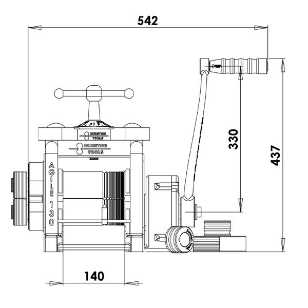Durston Agile Elite C140 kombinált hengermű, rózsaszín