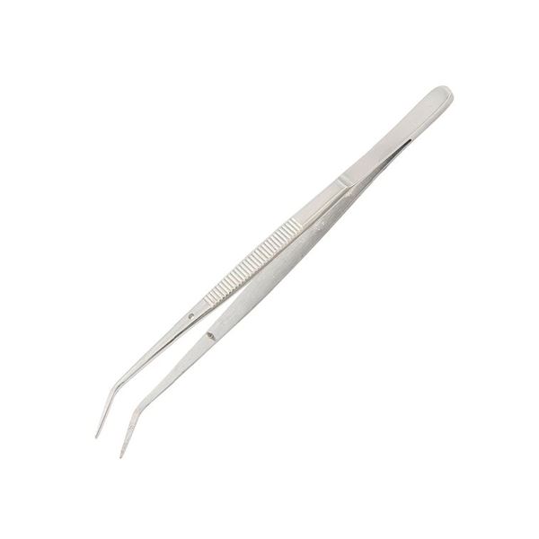 Curved Tweezer with Guide Pin, 160 mm