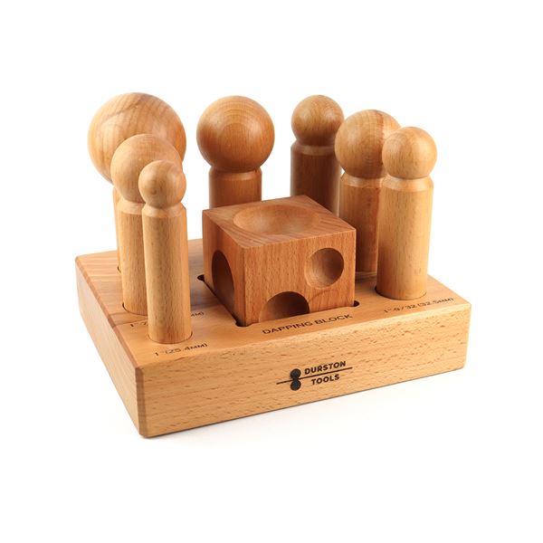 Wooden Dapping Set Durston, 7 pcs