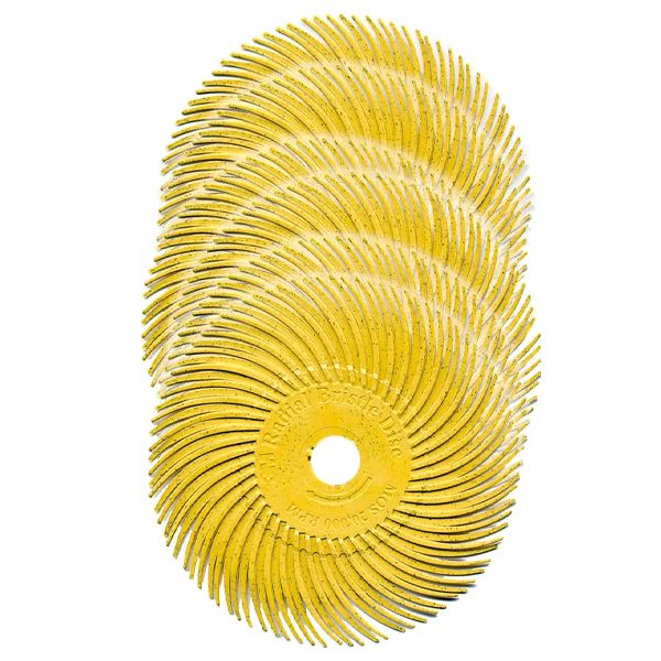 3M Radial Bristle Disc d. 76 mm, Grit 80 (yellow)