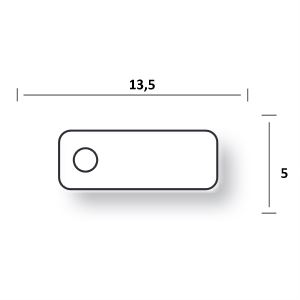 Címkék, papíros cérnaval 71 78A, fehér, 100 db