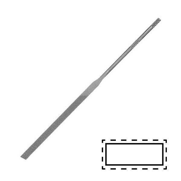 Tűreszelő, lapos, 100 mm, dur.2