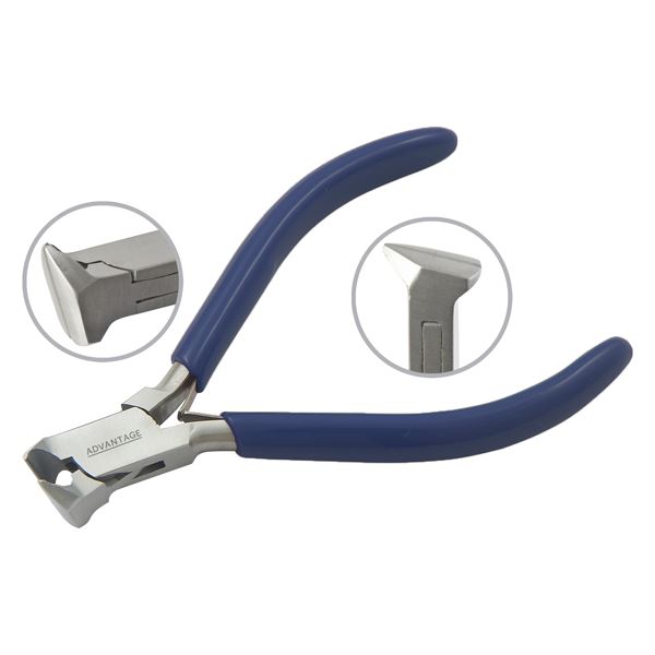 End Cutter / Top Cutter with Oblique Head, Size 115 mm, with Double Leaf Spring & PVC Handles