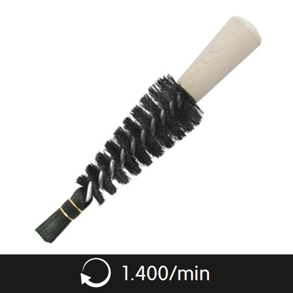 Polírozó kefe kúp a gyűrűk belsejébe