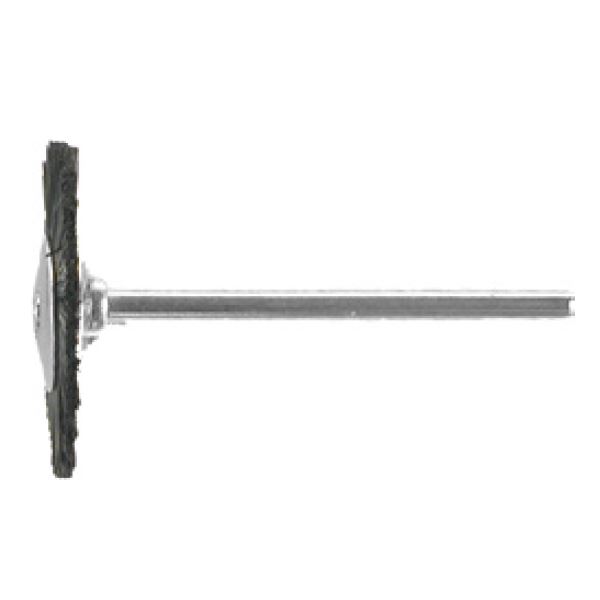 Mini szár, kerek, kefe, kemény, fekete, nem szerelt, átm. 21 mm