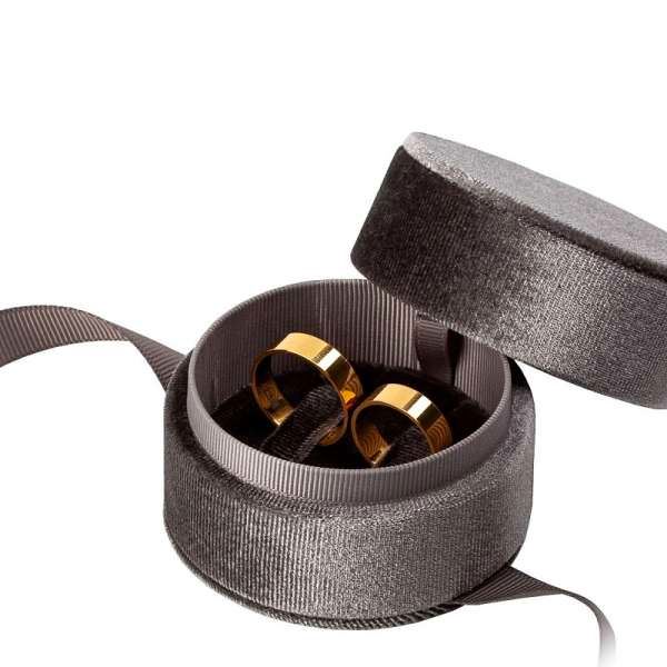 MEGAN Universal Jewellery Box - Graphite, diam.70 mm, height 55 mm