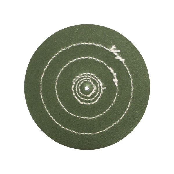 Green Polishing Buff, Stiched, diam. 80 mm, 25 ply