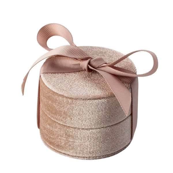 MEGAN Universal Jewellery Box - Beige, diam.70 mm, height 55 mm