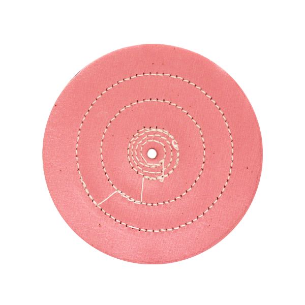Pink Polishing Buff, Stiched, diam. 80 mm, 25 ply