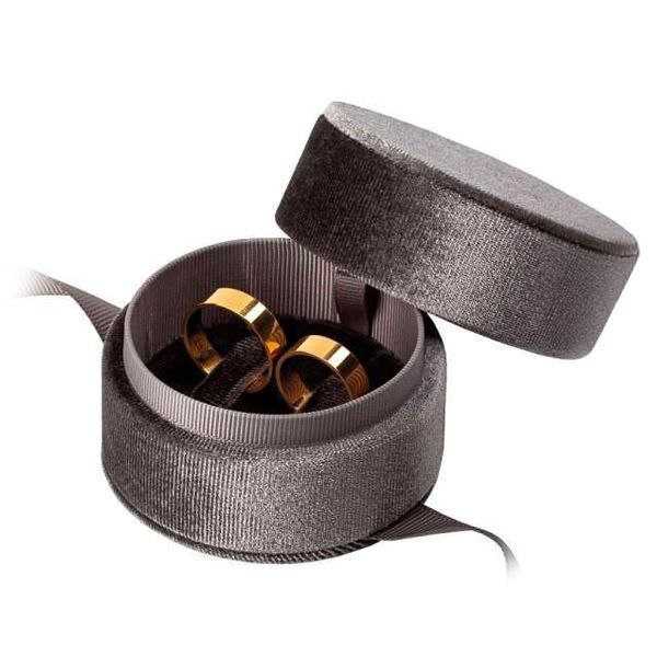 MEGAN Universal Jewellery Box - Graphite, diam.70 mm, height 55 mm