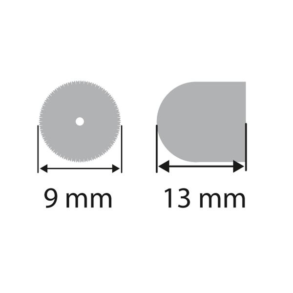 Filc szemcsep, 9x13 mm felszerelt