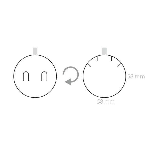 MEGAN Universal Jewellery Box - Beige, diam.70 mm, height 55 mm