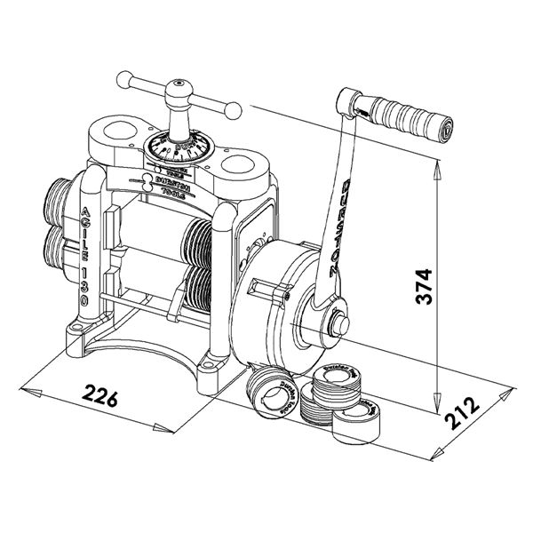 Durston Agile Elite C140 kombinált hengermű