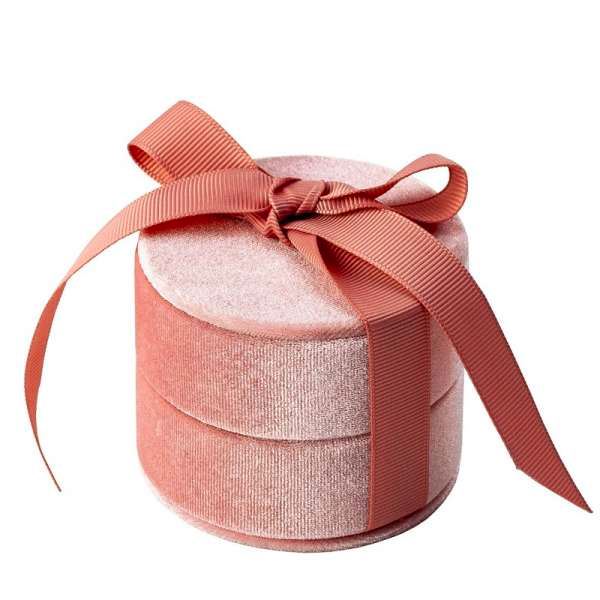 MEGAN Universal Jewellery Box - Pink, diam.70 mm, height 55 mm