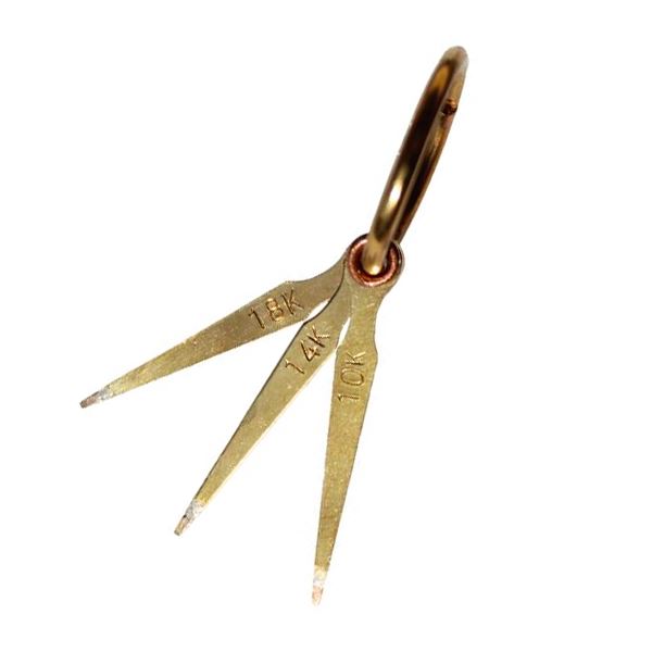 Set of Testing Needles for Gold, 3 pcs