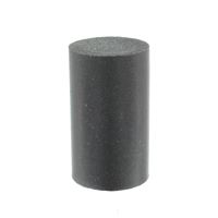 Szilikon henger 12x20 mm, fekete, közepes