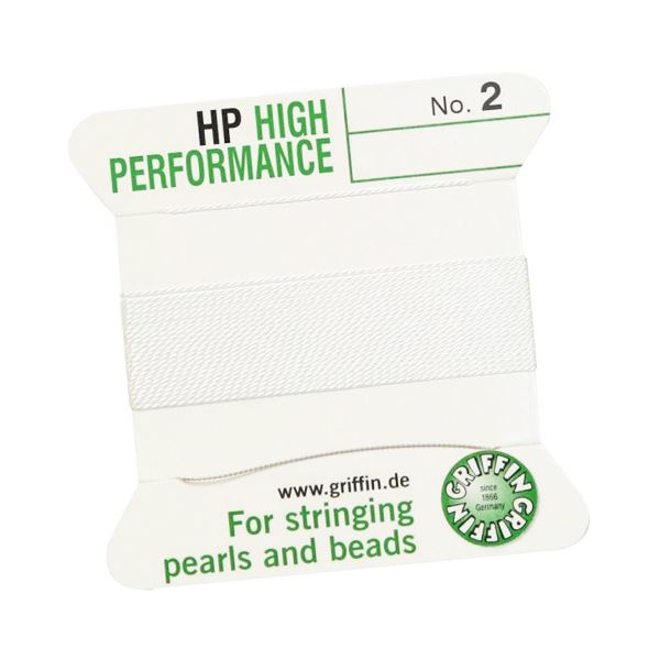 Fűző cérna FEHÉR sz.8, átm.  0,80 mm