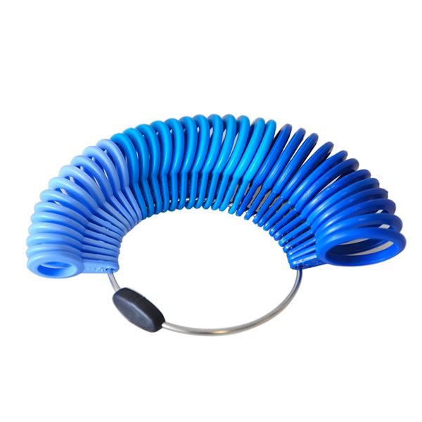 Plastic ring size measuring tool, sizes 41-76 mm