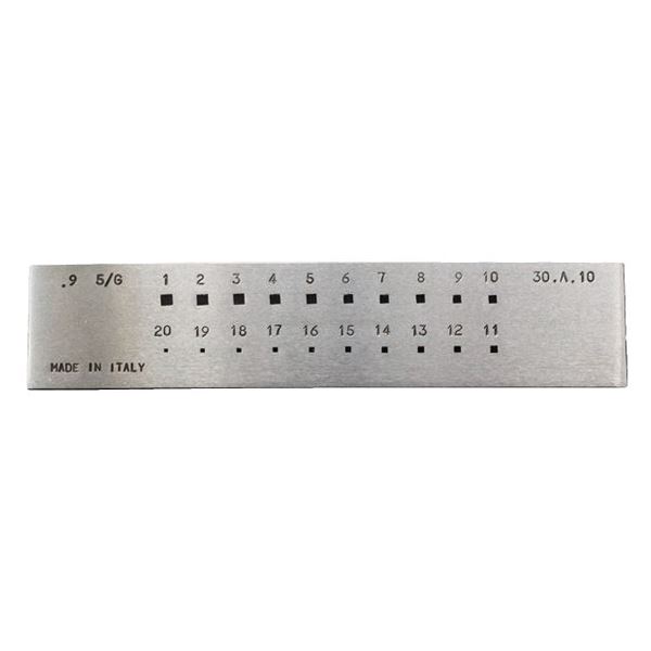 Húzóvas, négyzet alakú,  3-1 mm, 20 lyuk