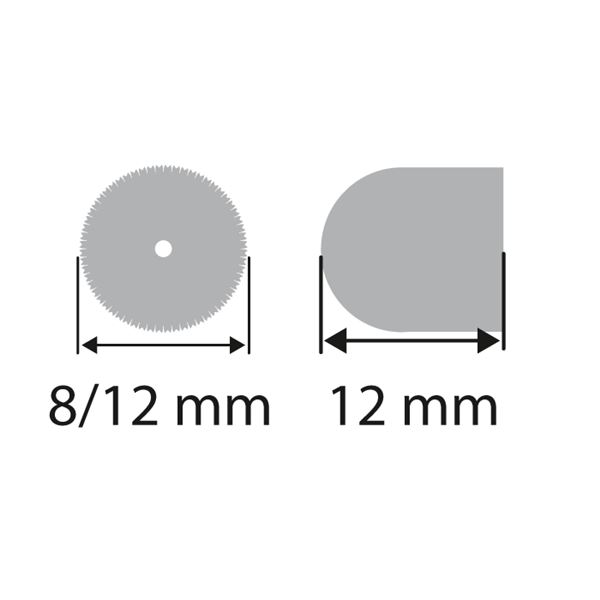 Filc kúp felszerelt, 12x8 mm
