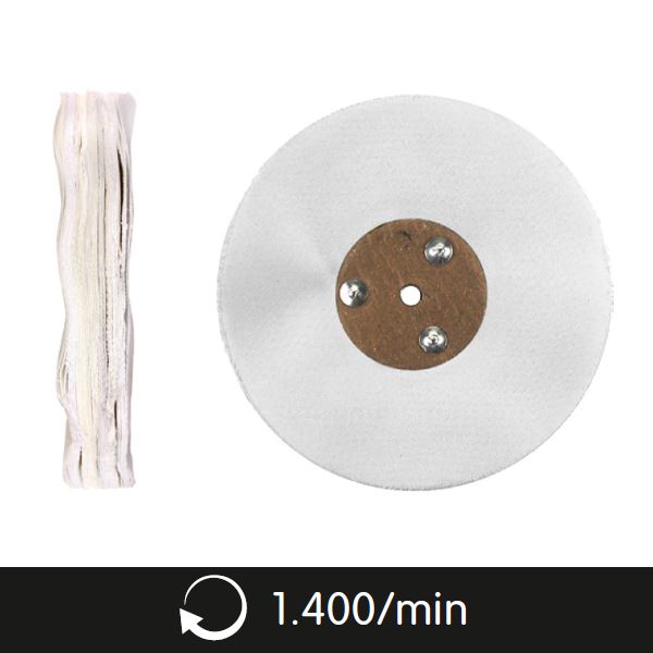 Polírozó korong pamut, átm. 100/20 mm