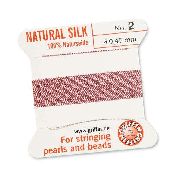 Fűző cérna SÖTÉT RÓSZASZÍN sz.2, átm.  0,45 mm