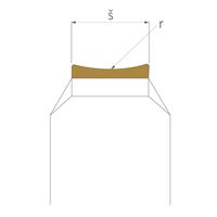 Gyémánt kés Posalux konkáv, sz= 0,75 mm/ rádius 1,00