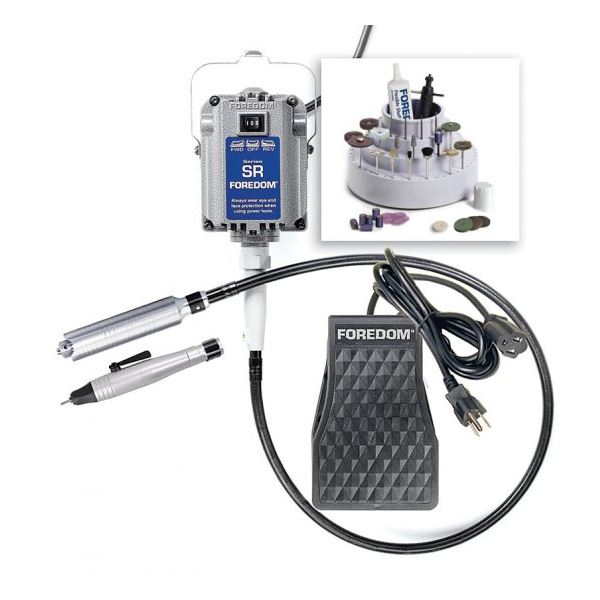 Hang-Up Motor Foredom M.SR-CE QC, Deluxe Jewelers Kit