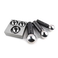 Flat Dapping Block - 3 Hole With 3 Punches