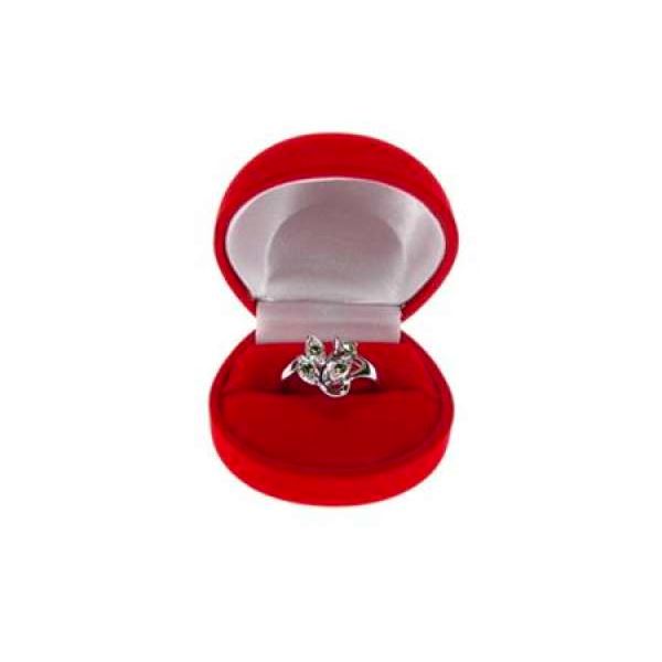 ANA Ring Jewellery Box - Red, 50x40 mm
