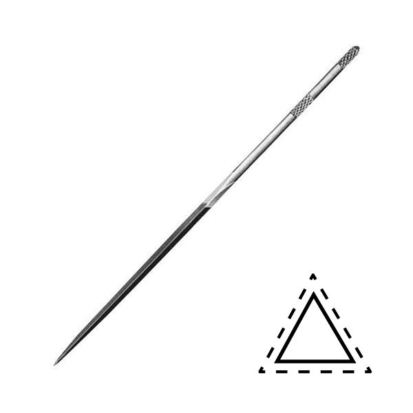 Tűreszelő, háromszög, 160 mm, dur.6